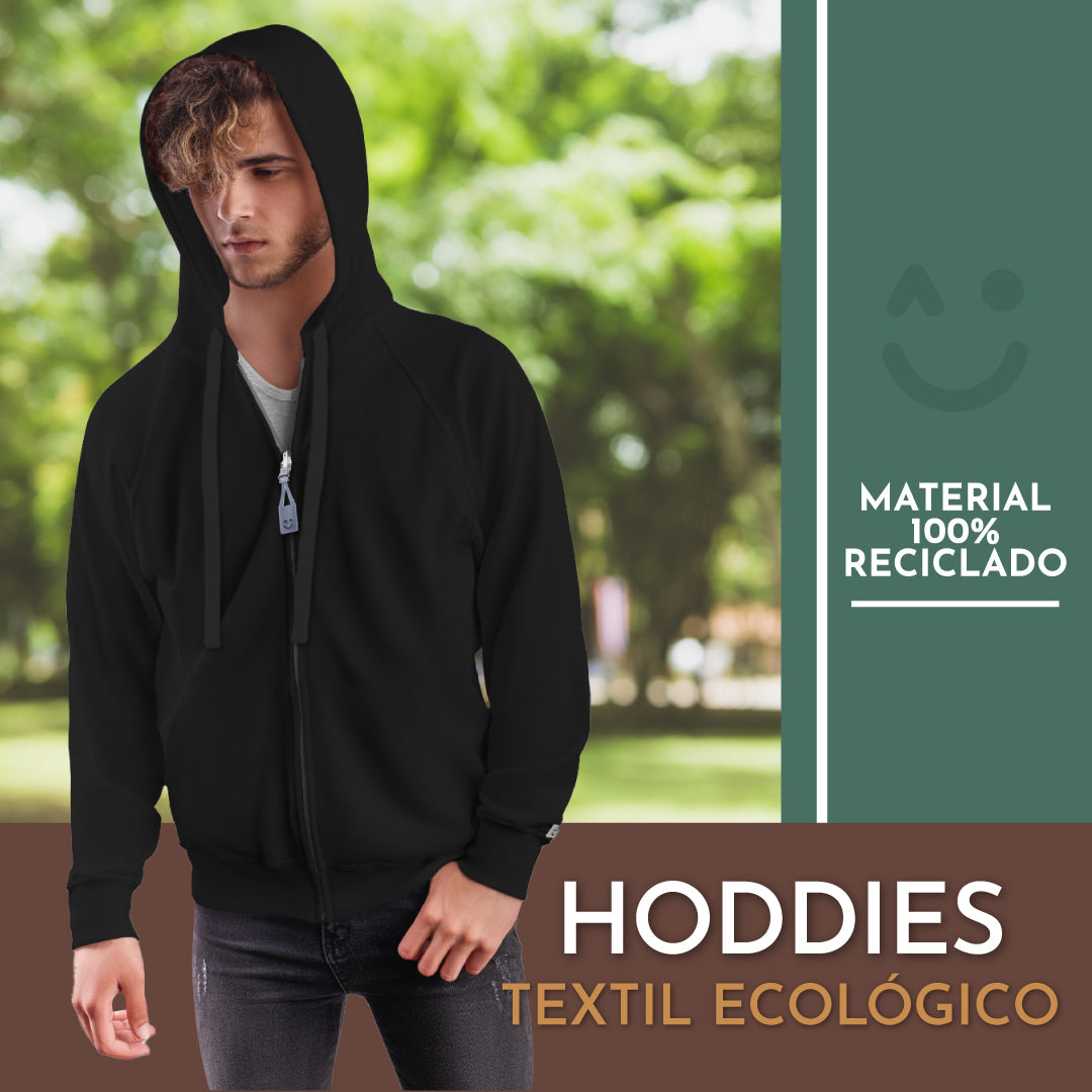 HOODIES 100% HECHOS PENSANDO EN EL PLANETA.