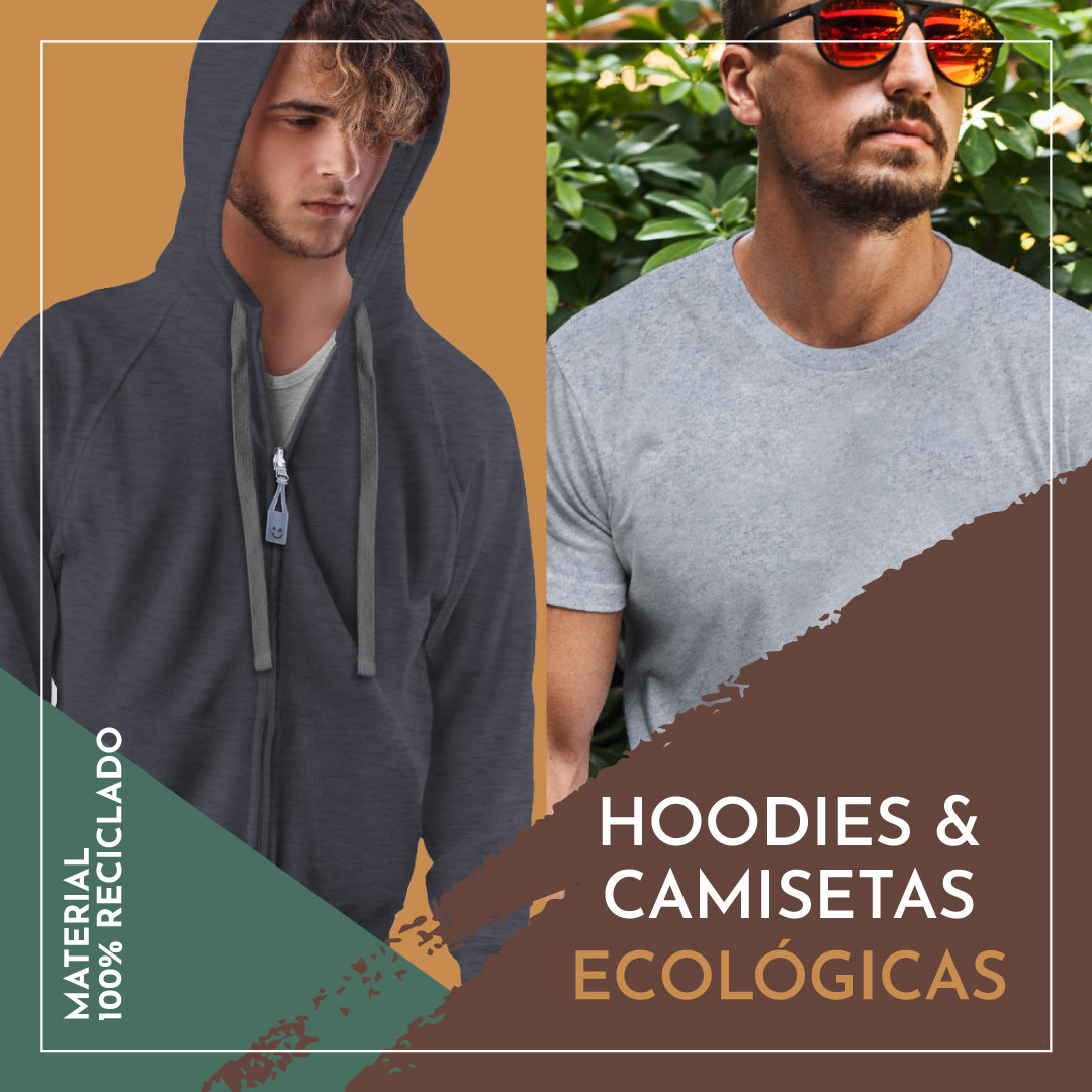COMBO HOODIE + CAMISETA HECHA 100% CON MATERIALES ECOLOGICOS